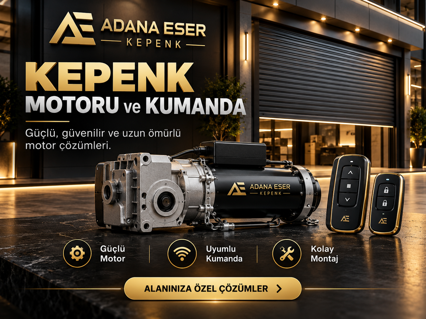 Kepenk Motoru ve Kumanda